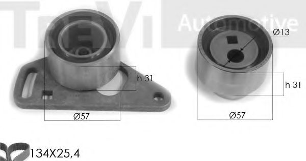 Комплект ремня ГРМ TREVI AUTOMOTIVE KD1189