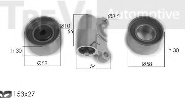 Комплект ремня ГРМ TREVI AUTOMOTIVE KD1380