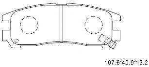 Комплект тормозных колодок, дисковый тормоз ASIMCO KD4624