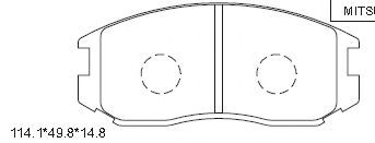 Комплект тормозных колодок, дисковый тормоз ASIMCO KD4718