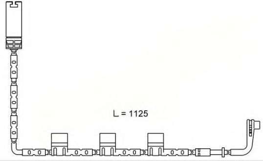 Сигнализатор, износ тормозных колодок BREMSI WI0646