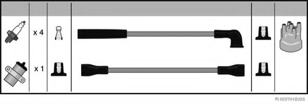 Комплект проводов зажигания AD 201749