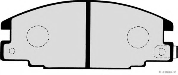 Комплект тормозных колодок, дисковый тормоз HERTH+BUSS JAKOPARTS 21544
