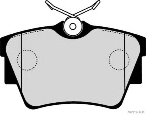 Комплект тормозных колодок, дисковый тормоз HERTH+BUSS JAKOPARTS J3611047