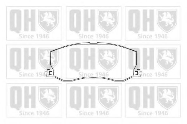 Комплект тормозных колодок, дисковый тормоз QUINTON HAZELL 21730