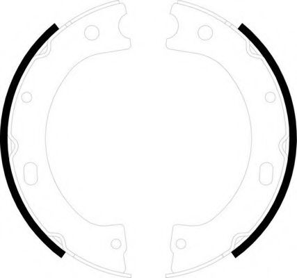 Комплект тормозных колодок, стояночная тормозная система FERODO FSB641
