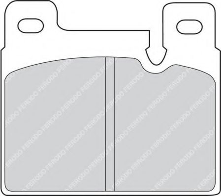 Комплект тормозных колодок, дисковый тормоз FERODO FDB458