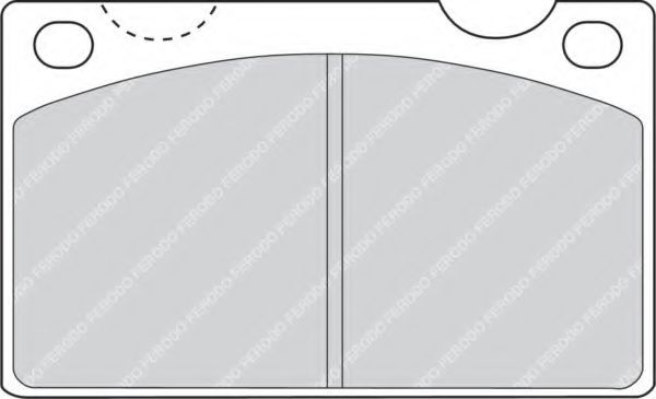 Комплект тормозных колодок, дисковый тормоз FERODO 20153