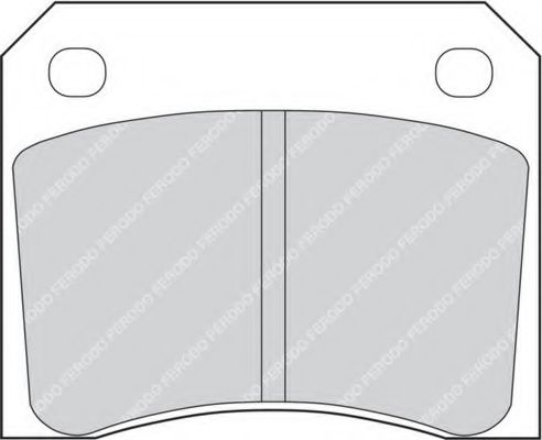 Комплект тормозных колодок, дисковый тормоз FERODO FDB815