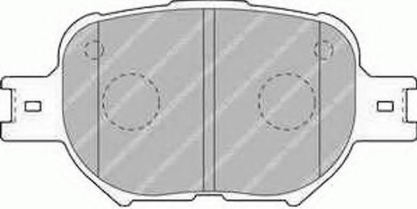 Комплект тормозных колодок, дисковый тормоз FERODO FSL1528