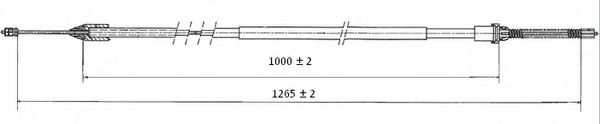 Трос, стояночная тормозная система FERODO FHB432855