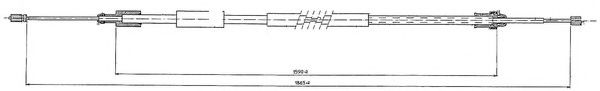 Трос, стояночная тормозная система FERODO FHB432866