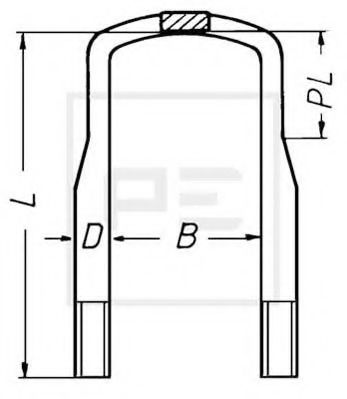 Стремянка рессоры PE Automotive 025.335-00A
