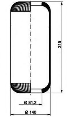 Кожух пневматической рессоры PE Automotive 084.089-10A