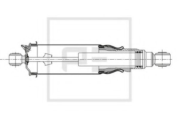 Баллон пневматической рессоры, крепление кабины PE Automotive 143.226-00A