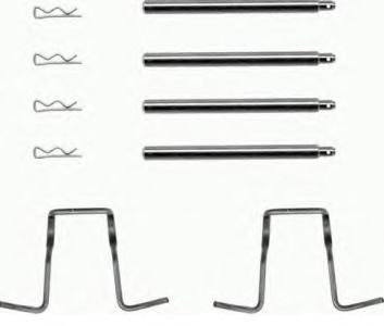 Комплектующие, колодки дискового тормоза BREMBO A 02 276