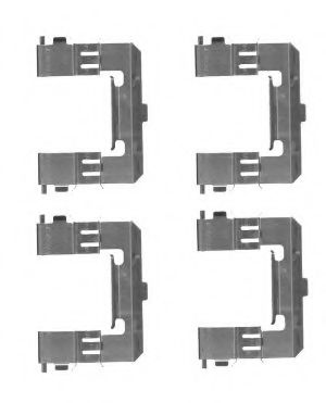 Комплектующие, колодки дискового тормоза MINTEX MBA1715