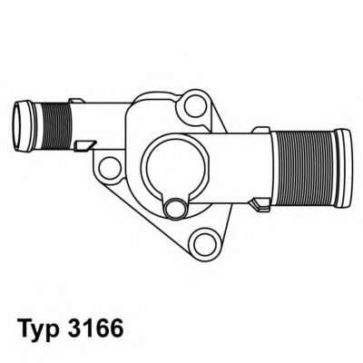 Термостат, охлаждающая жидкость WAHLER 3166.89D