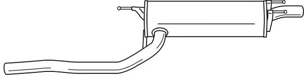 Глушитель выхлопных газов конечный AKS DASIS SG44626