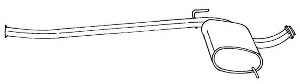 Средний глушитель выхлопных газов AKS DASIS SG50457