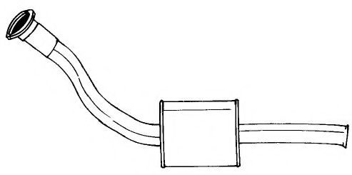 Труба выхлопного газа AKS DASIS SG45155