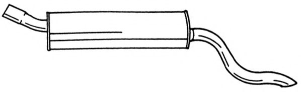 Глушитель выхлопных газов конечный AKS DASIS SG40645