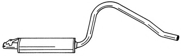 Средний глушитель выхлопных газов AKS DASIS SG40424