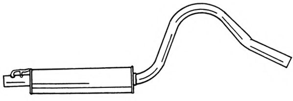 Средний глушитель выхлопных газов AKS DASIS SG40423