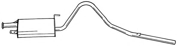 Глушитель выхлопных газов конечный AKS DASIS SG38614