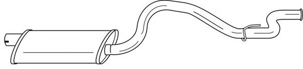 Глушитель выхлопных газов конечный AKS DASIS SG26629