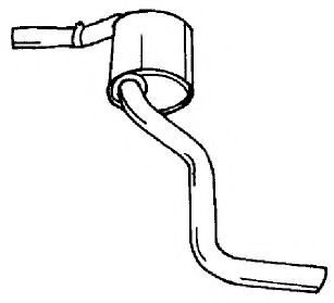 Глушитель выхлопных газов конечный AKS DASIS SG11603