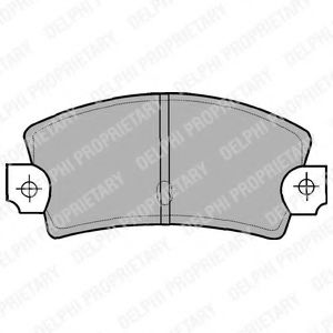 Комплект тормозных колодок, дисковый тормоз DELPHI LP464