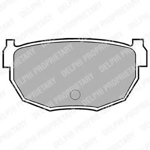 Комплект тормозных колодок, дисковый тормоз DELPHI LP570