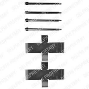 Комплектующие, колодки дискового тормоза HP (ZEBRA) 4945