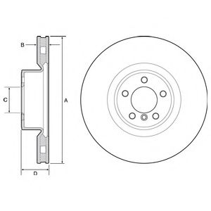 Тормозной диск DELPHI BG9117
