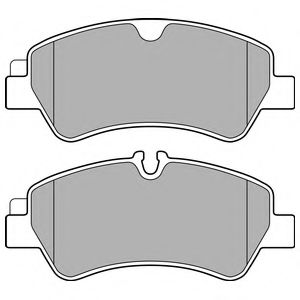 Комплект тормозных колодок, дисковый тормоз DELPHI LP2662