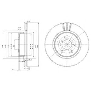 Тормозной диск DELPHI BG2767