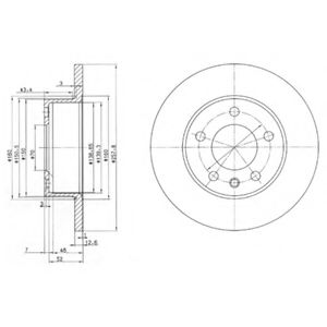 Тормозной диск DELPHI BG2380