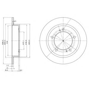 Тормозной диск DELPHI BG2584