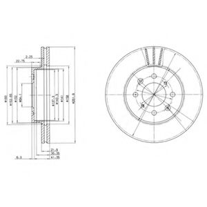 Тормозной диск DELPHI BG2615