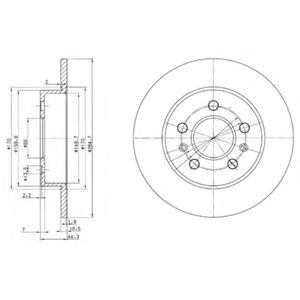 Тормозной диск DELPHI BG2696