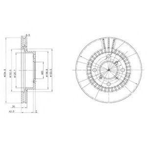 Тормозной диск DELPHI BG3160