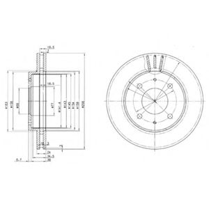 Тормозной диск DELPHI BG3202