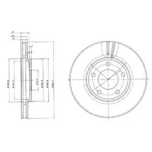 Тормозной диск DELPHI BG3383