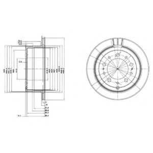 Тормозной диск DELPHI BG3534