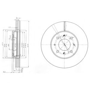 Тормозной диск DELPHI BG3810