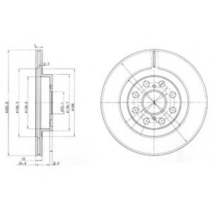 Тормозной диск DELPHI BG3825