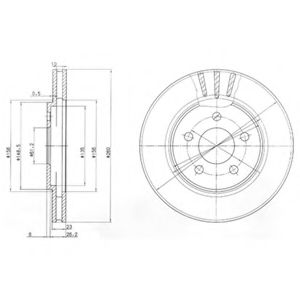 Тормозной диск DELPHI BG4001