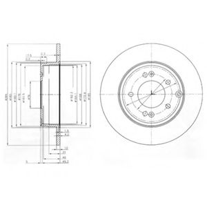 Тормозной диск DELPHI BG4012