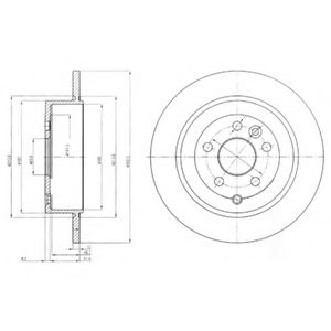 Тормозной диск DELPHI BG4124